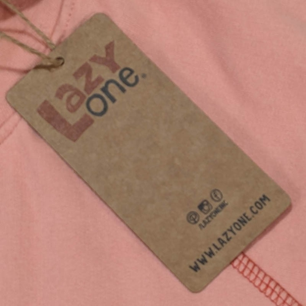 NEW Lazy One Sleep Hoodie Womens L XL Pink Cabin Chic Campcore Loungewear Kitsch - Picture 5 of 12